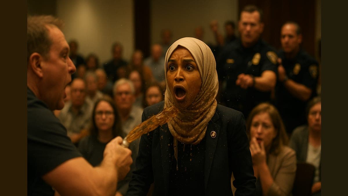 Syringe Shenanigans: Rep. Ilhan Omar Faces Unforgettable Attack at Town Hall!