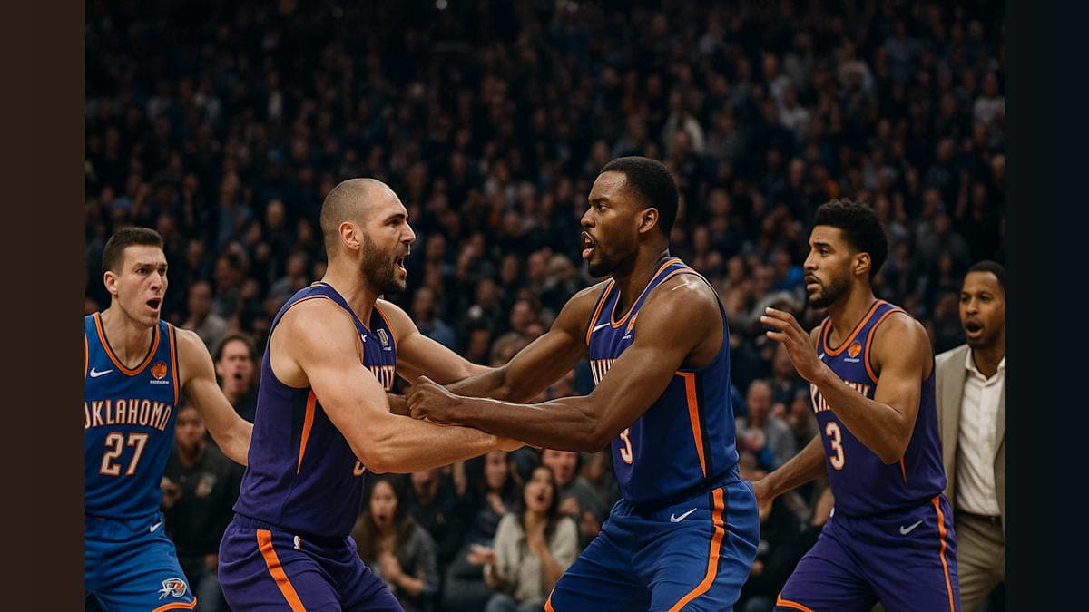 When Basketball Turns into a Brawl: Thunder and Suns Spar it Out!