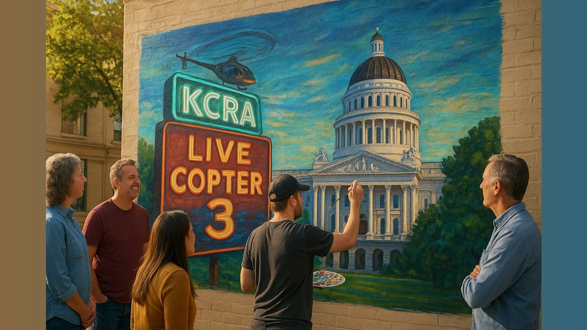 KCRA 3 Celebrates 70 Years: A Mural That Paints Community Connections!