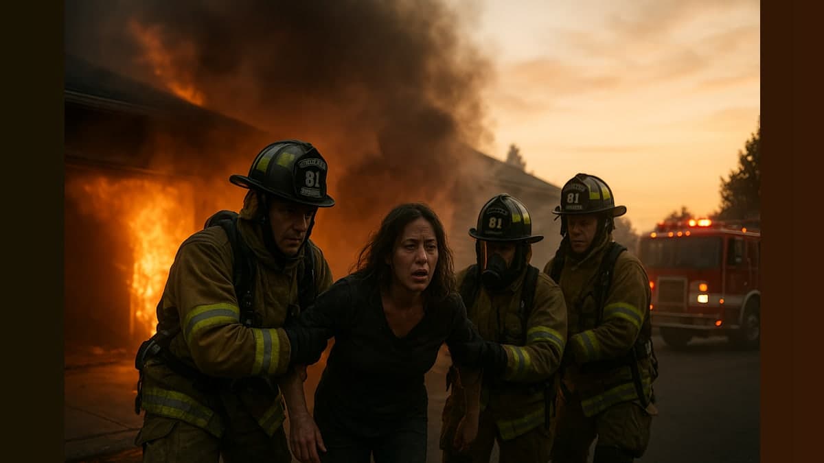 Firefighting Heroes: A Late-Night Rescue From Flames and Smoke!