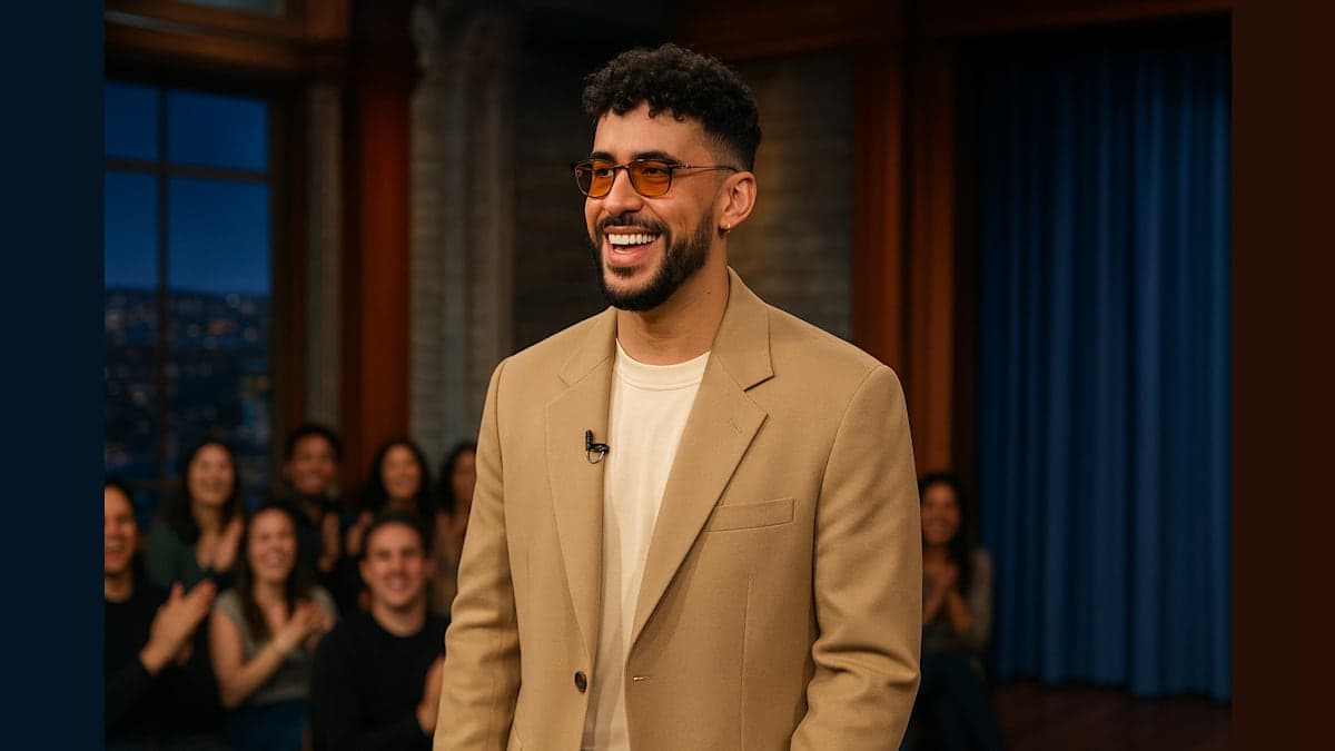 Bad Bunny Drops Insightful Five-Word Future Prediction on Colbert!