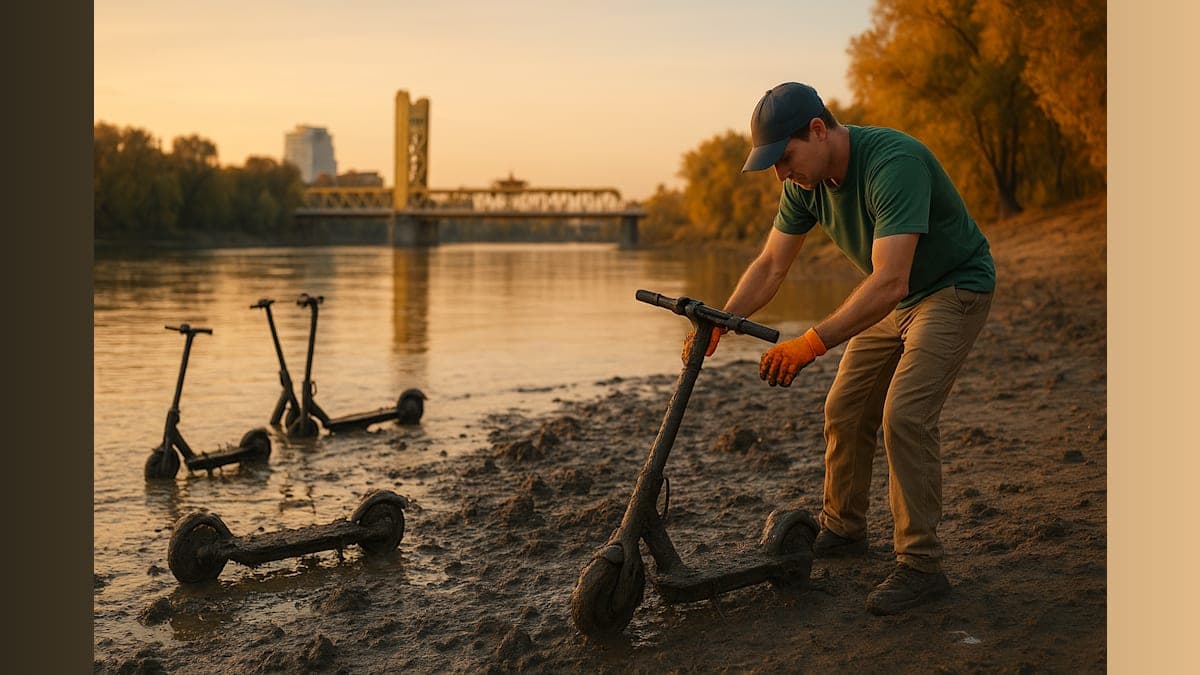 Scooter Scandal: The Lurking E-Waste in Sacramento's Waterways