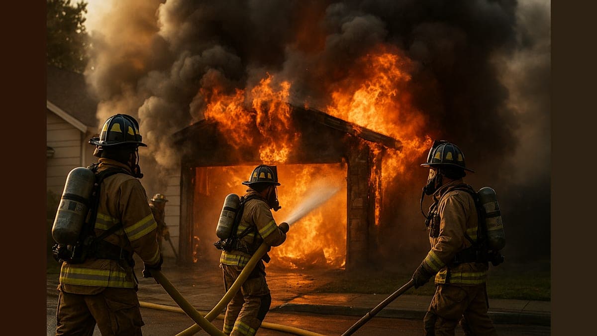 Garage Meltdown: How One Vehicle Fire Turned a Home into a Hot Spot!