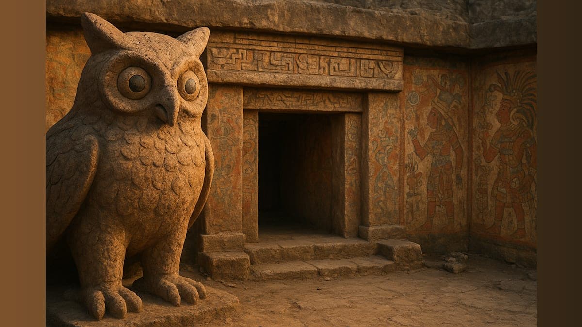 Unearthing Secrets: 1,400-Year-Old Tomb with a Giant Owl Head Discovered in Mexico!