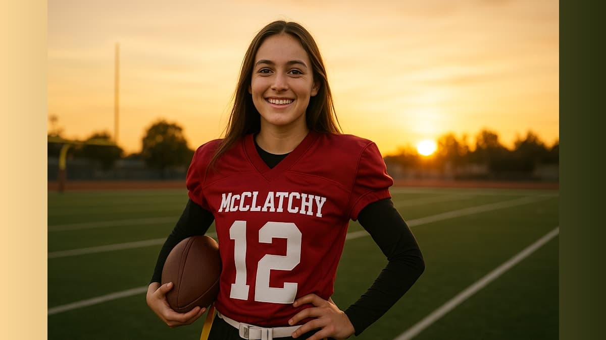 From the Streets to the Showcase: McClatchy High's Daisy Throckmorton Takes on the NFL!