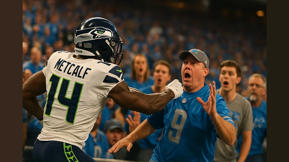 Lions Fan Sues DK Metcalf for $100 Million After Sideline Brawl - What Could Go Wrong?