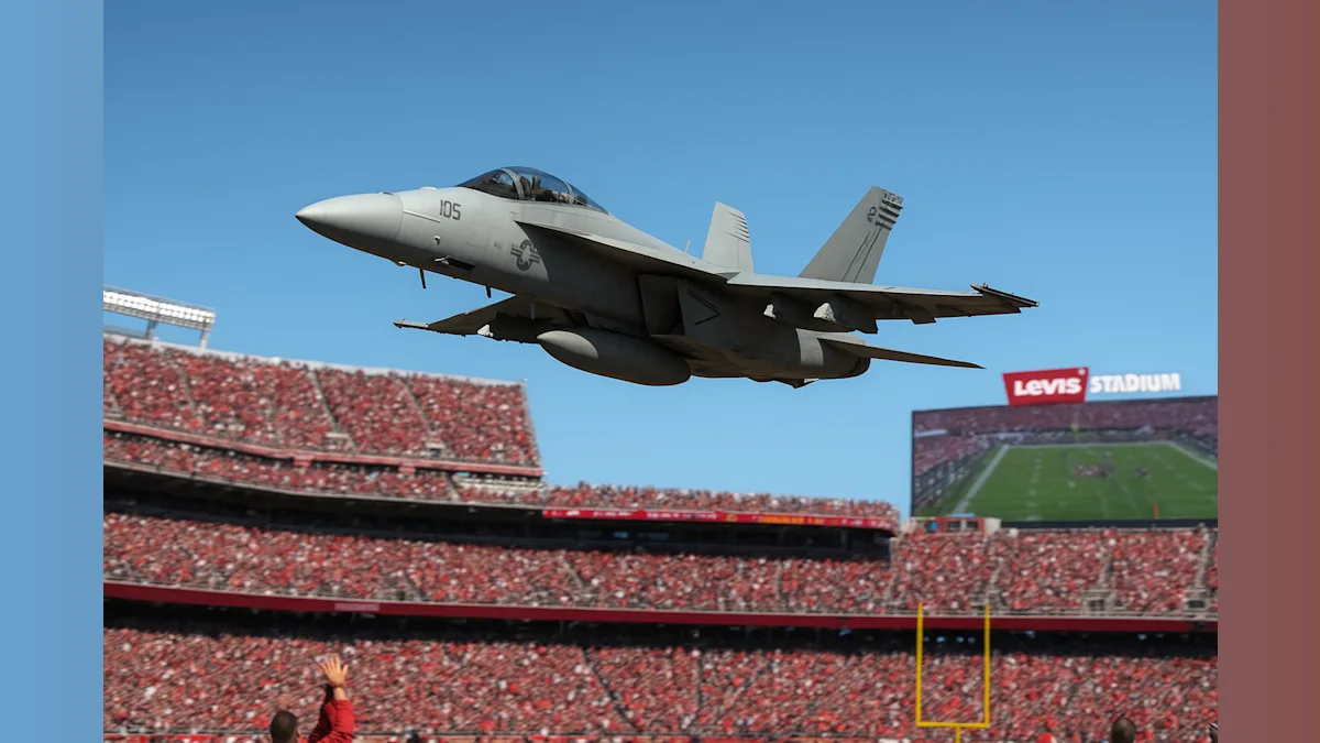 Navy Pilot from Oakdale Takes Flight in Historic Super Bowl Flyover!