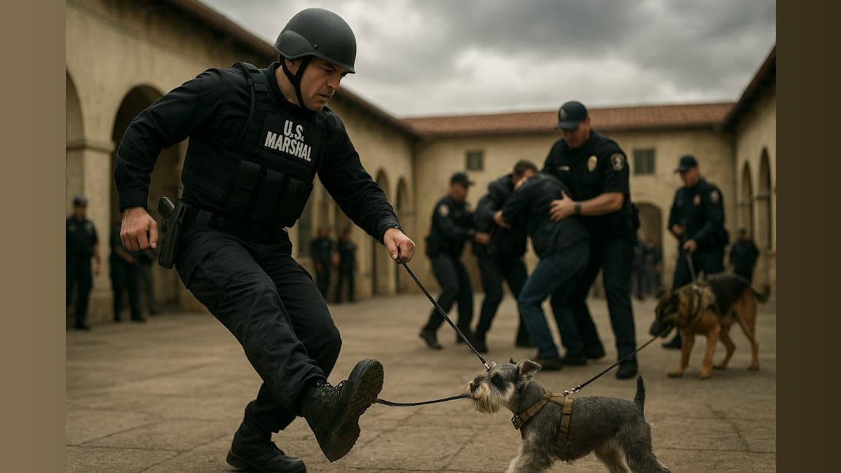 Kicked to the Curb: Marshals, Mischief, and a Miniature Schnauzer!