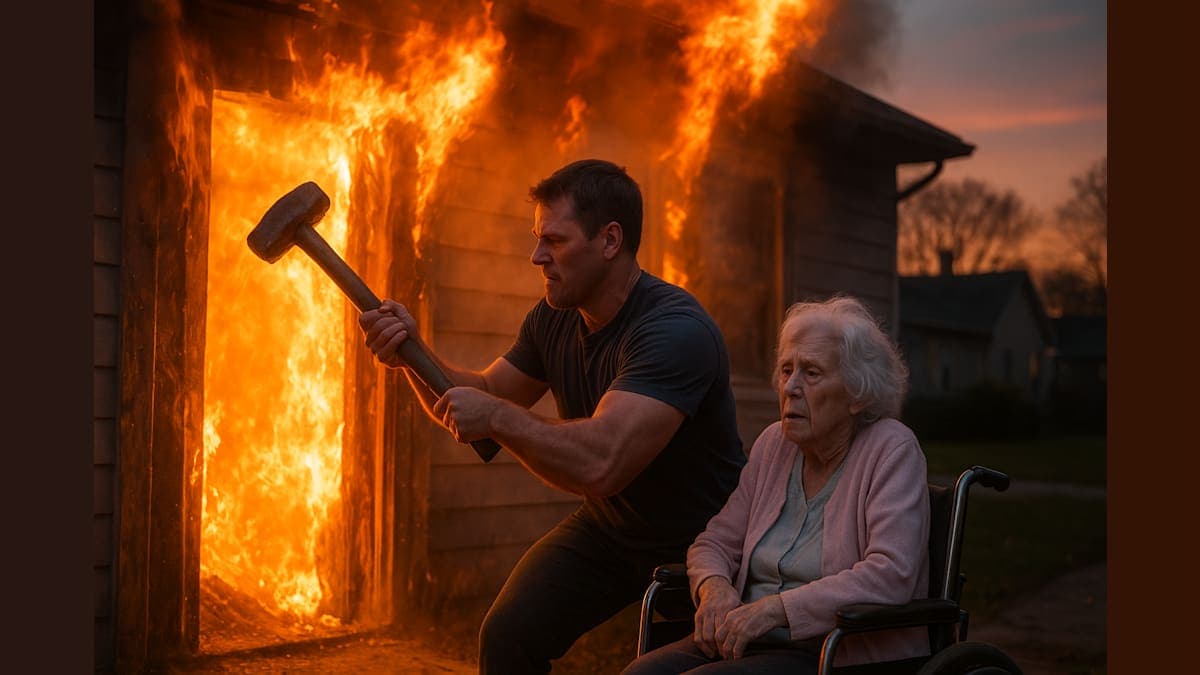 Sledgehammer Hero: One Neighbor's Fiery Rescue Story Will Leave You in Awe!