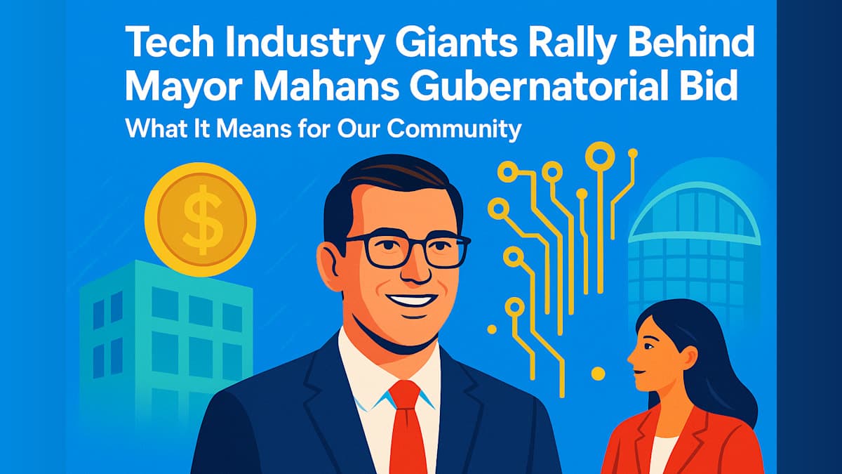 Tech Industry Giants Rally Behind Mayor Mahan's Gubernatorial Bid: What It Means for Our Community