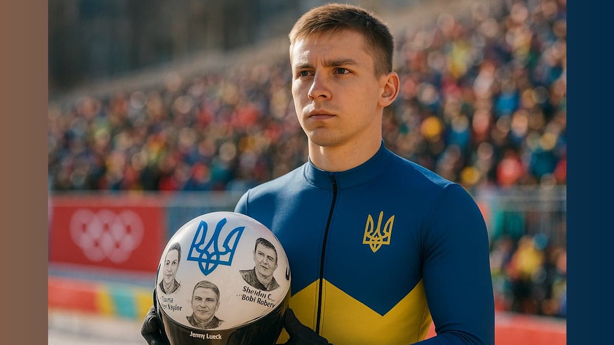 Olympic Drama: Ukrainian Star Disqualified Over Helmet Tribute to Fallen Heroes
