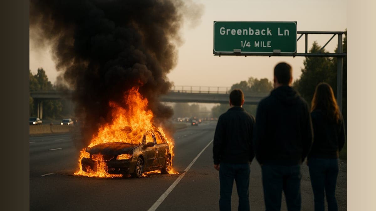Flames and Traffic: A Wild Morning on Interstate 80!