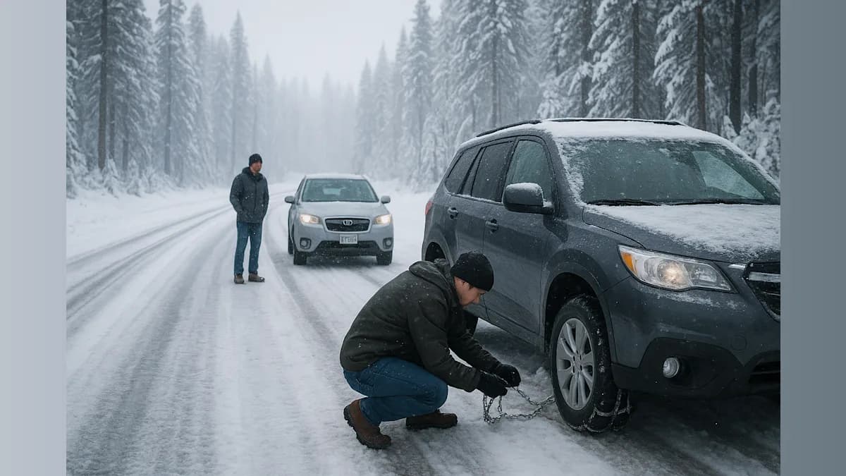 Snow Many Chains: Pioneer Battles Highway 88's Winter Wonderland