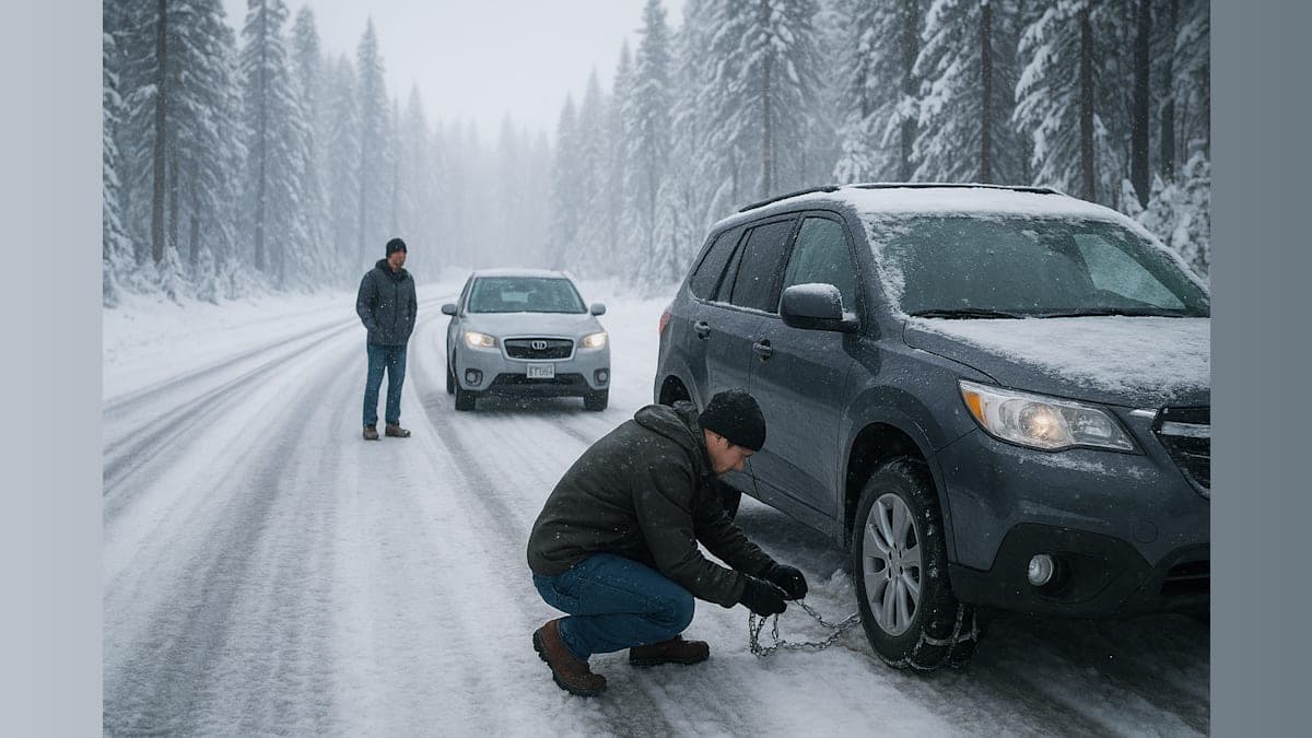 Snow Many Chains: Pioneer Battles Highway 88's Winter Wonderland