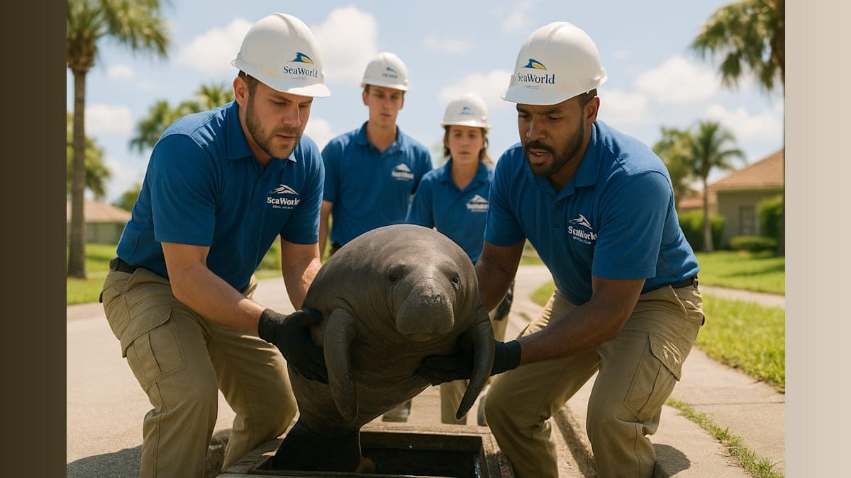 Manatee Rescued from Florida Storm Drain: A Tale of Survival and Hope