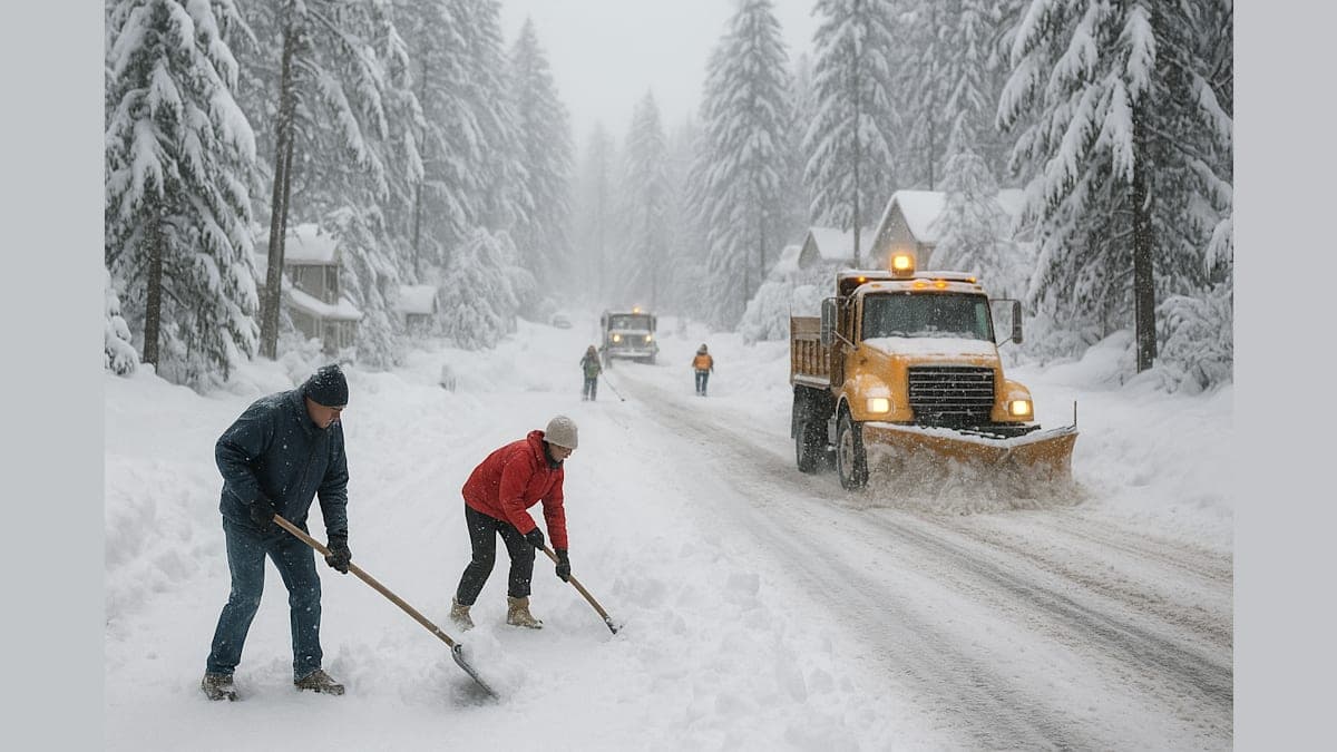 Snowmaggedon Strikes Pollock Pines: Power Outages and School Closures Galore!