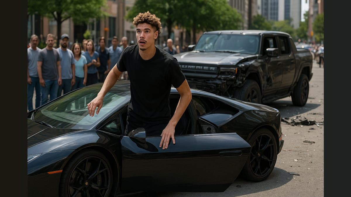 LaMelo Ball's Wild Ride: From Car Crash to Lamborghini in a Flash!