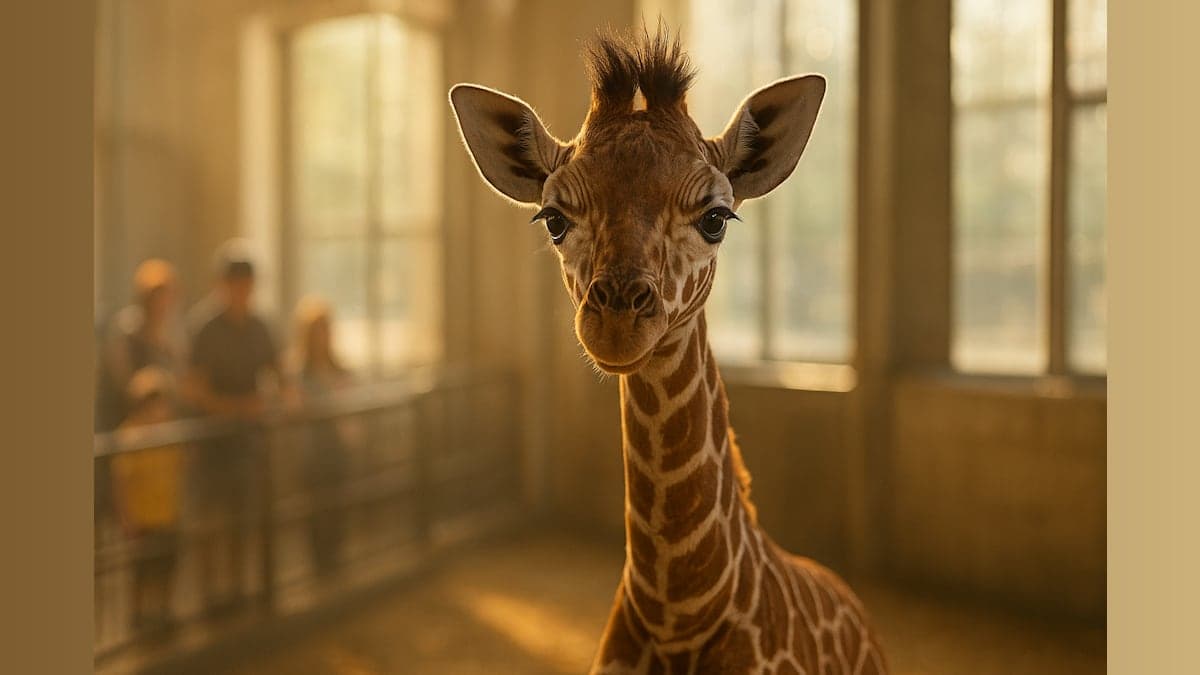 Meet Eugene: The Baby Giraffe Whose Hairdo Is Turning Heads at the Zoo!