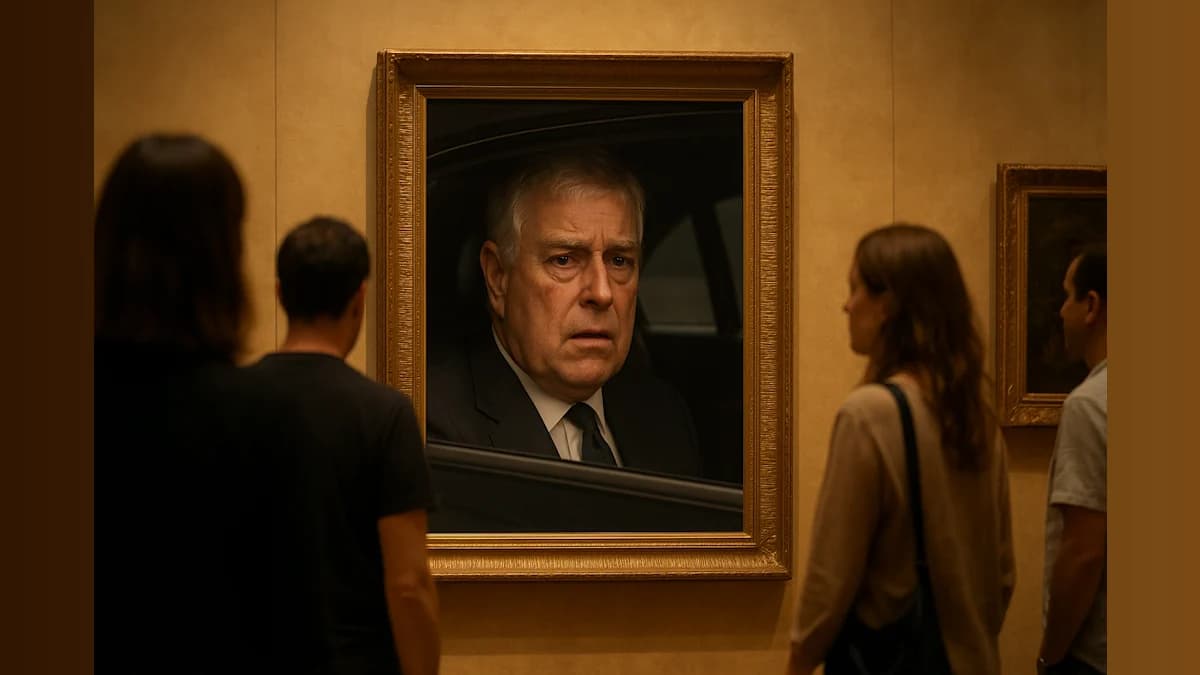From Royalty to Art: Ex-Prince Andrew's Infamous Photo Takes Center Stage at the Louvre!