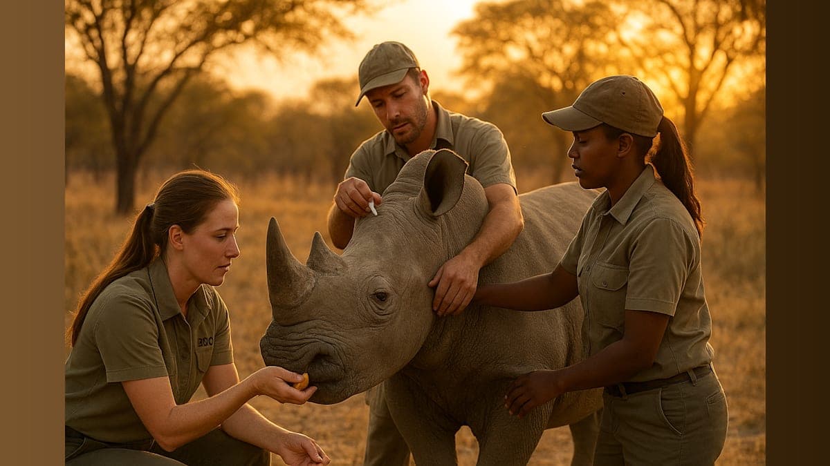 How a Team of Florida Zoo Experts Became Rhino Whisperers in Zimbabwe!