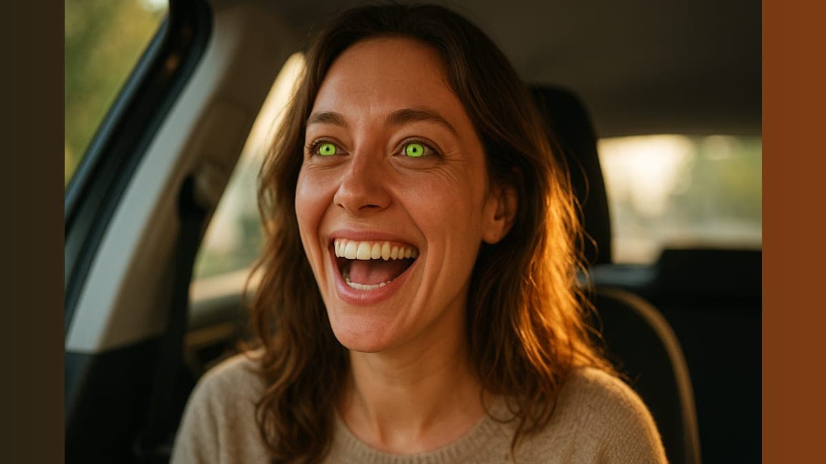 When an Eye Exam Turns Into a Neon Green Surprise!