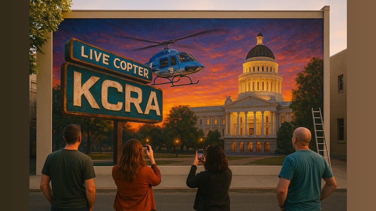 KCRA 3 Celebrates 70 Years with a Mural That’s Turning Heads in Sacramento!