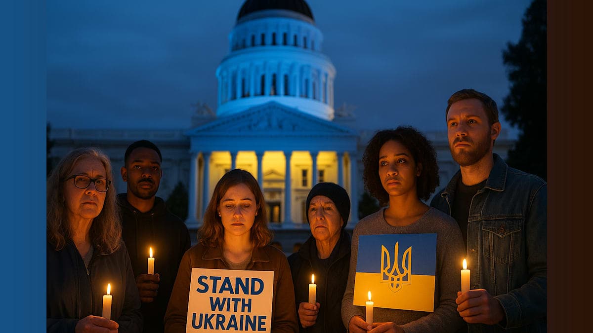 Sacramento Shines Blue and Yellow: A Heartfelt Tribute to Ukraine's Resilience