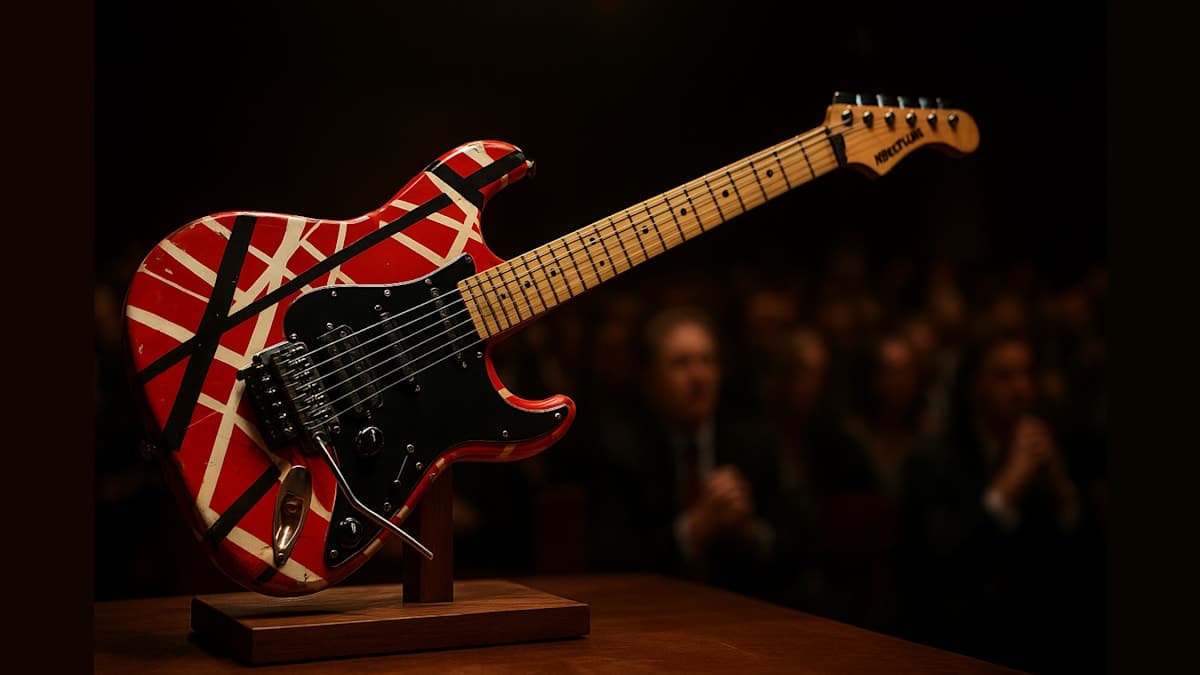 A Piece of Rock History: Eddie Van Halen's Guitar Set to Fetch Millions at Auction!