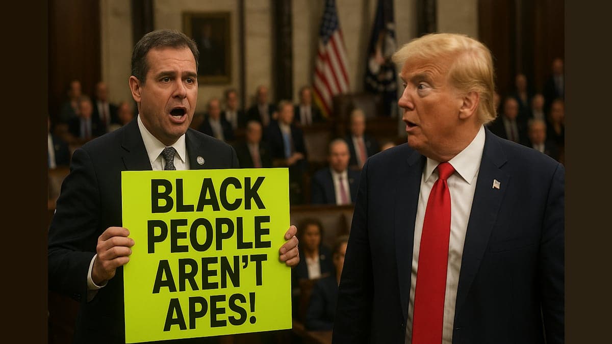 When a Congressman Calls Out Trump: The Sign That Stole the Show!