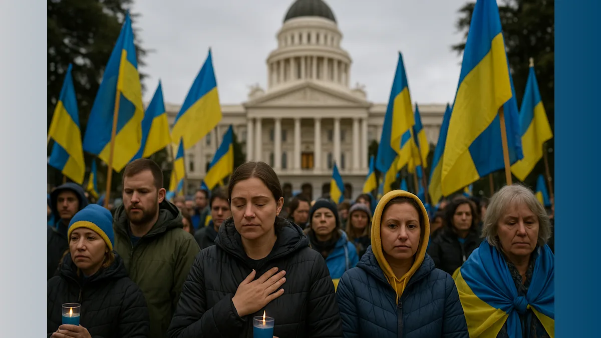 Remembering Heroes: California's Ukrainian Community Commemorates Four Years of Resilience and Hope