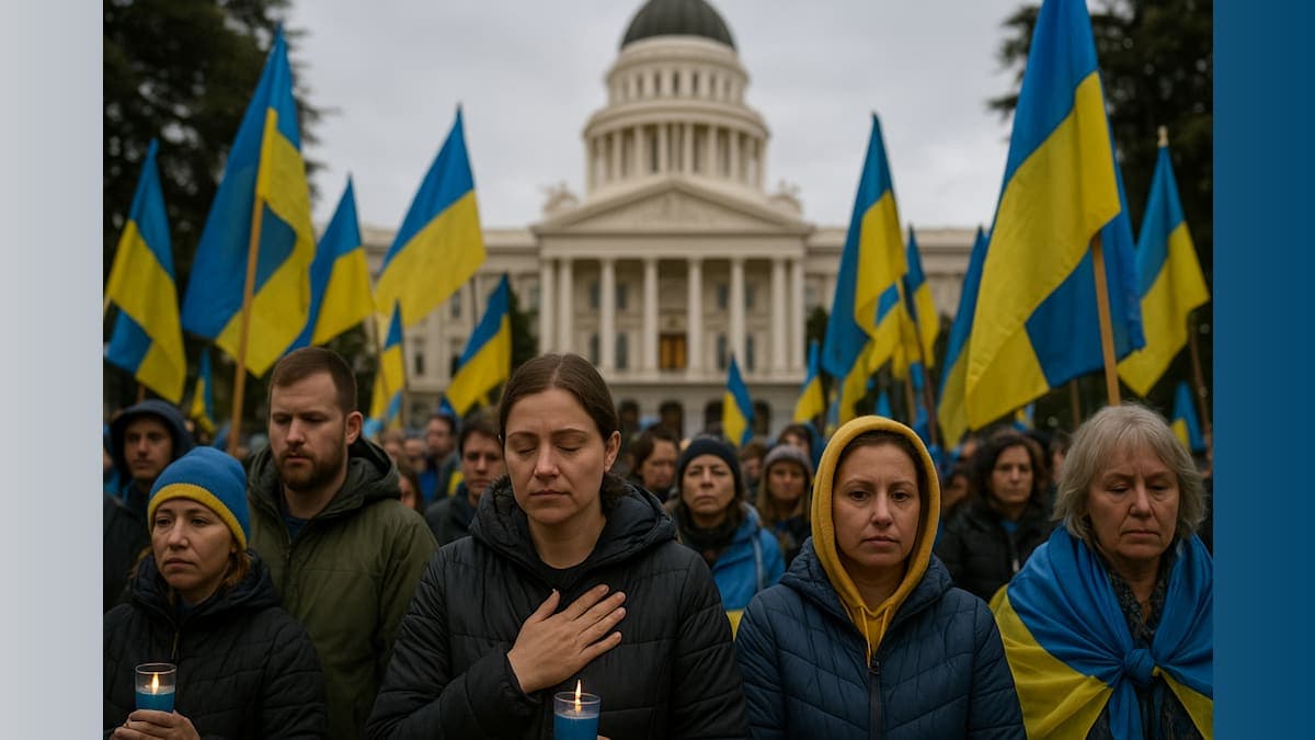 Remembering Heroes: California's Ukrainian Community Commemorates Four Years of Resilience and Hope