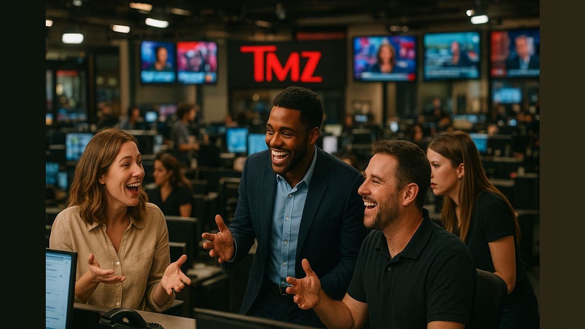 Step Inside the TMZ Chaos: Live from the Newsroom!