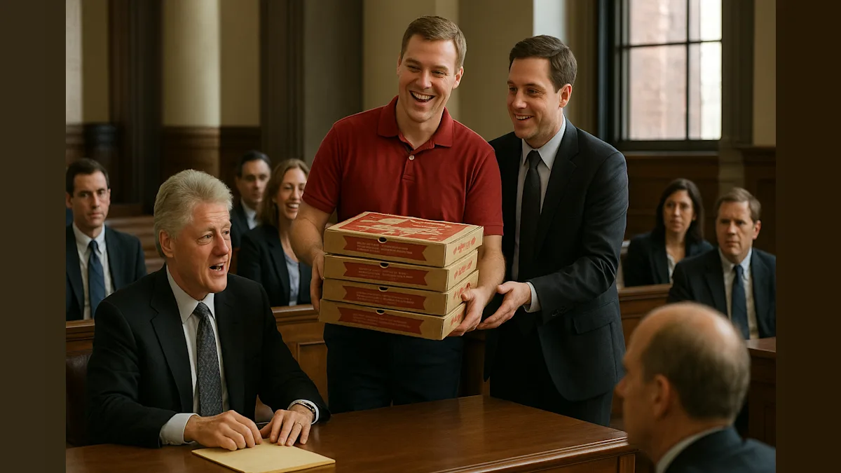 Pizza at the Deposition: Bill Clinton's Tasty Distraction During Serious Questions
