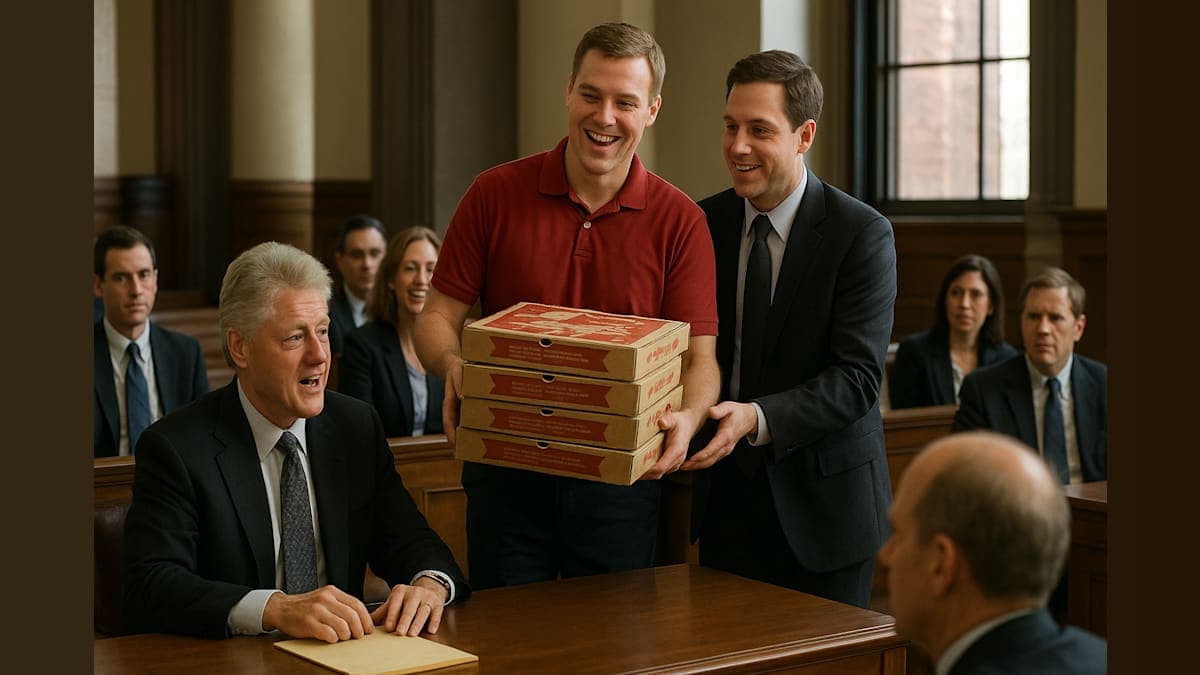 Pizza at the Deposition: Bill Clinton's Tasty Distraction During Serious Questions
