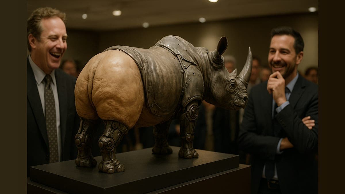 Ace Ventura's Butt-Birth Rhino Hits the Auction Block!