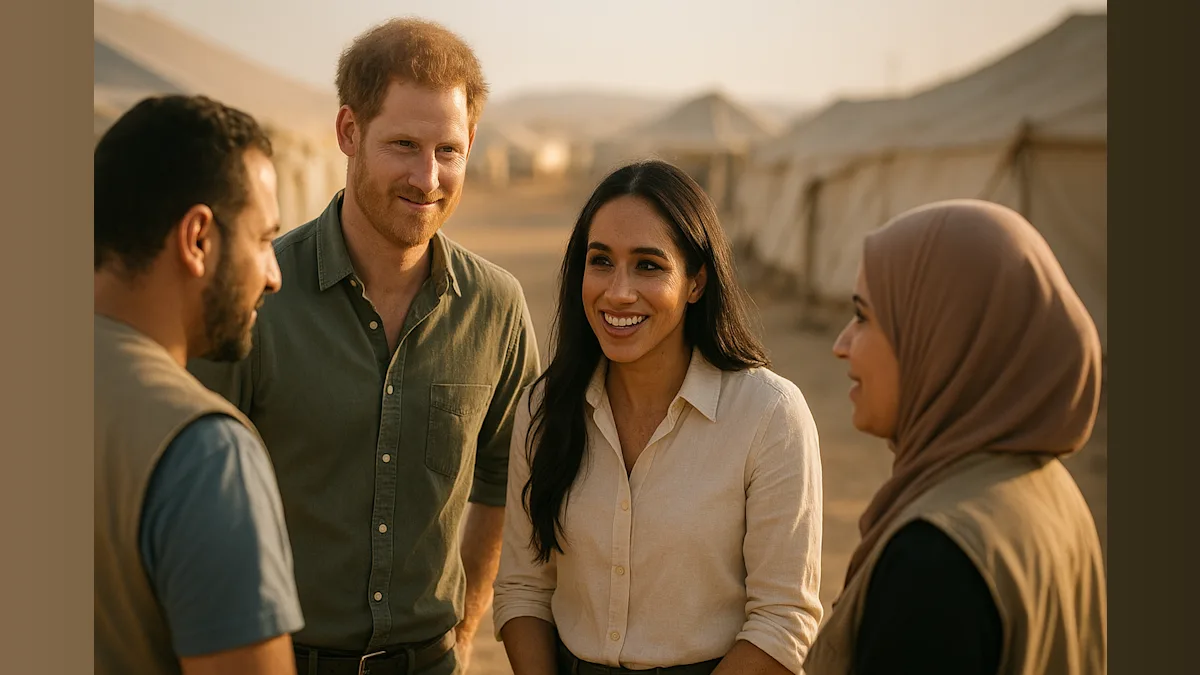 “Royal Family Drama: Harry Dodges Uncle Andrew’s Arrest at Humanitarian Event!”