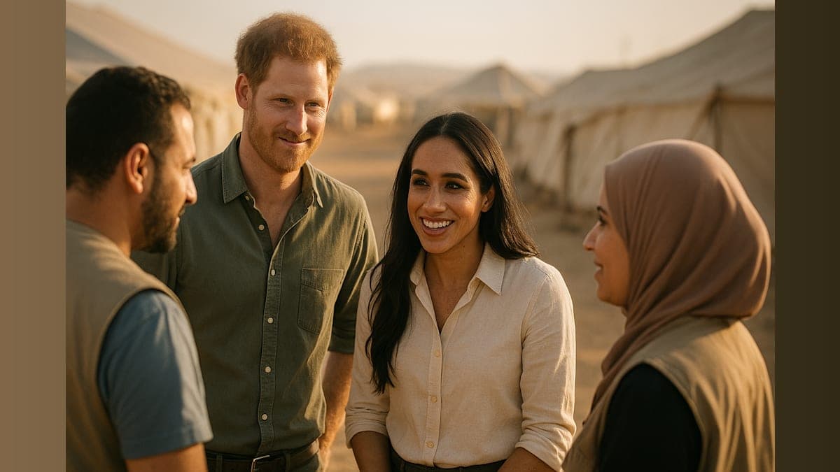 “Royal Family Drama: Harry Dodges Uncle Andrew’s Arrest at Humanitarian Event!”