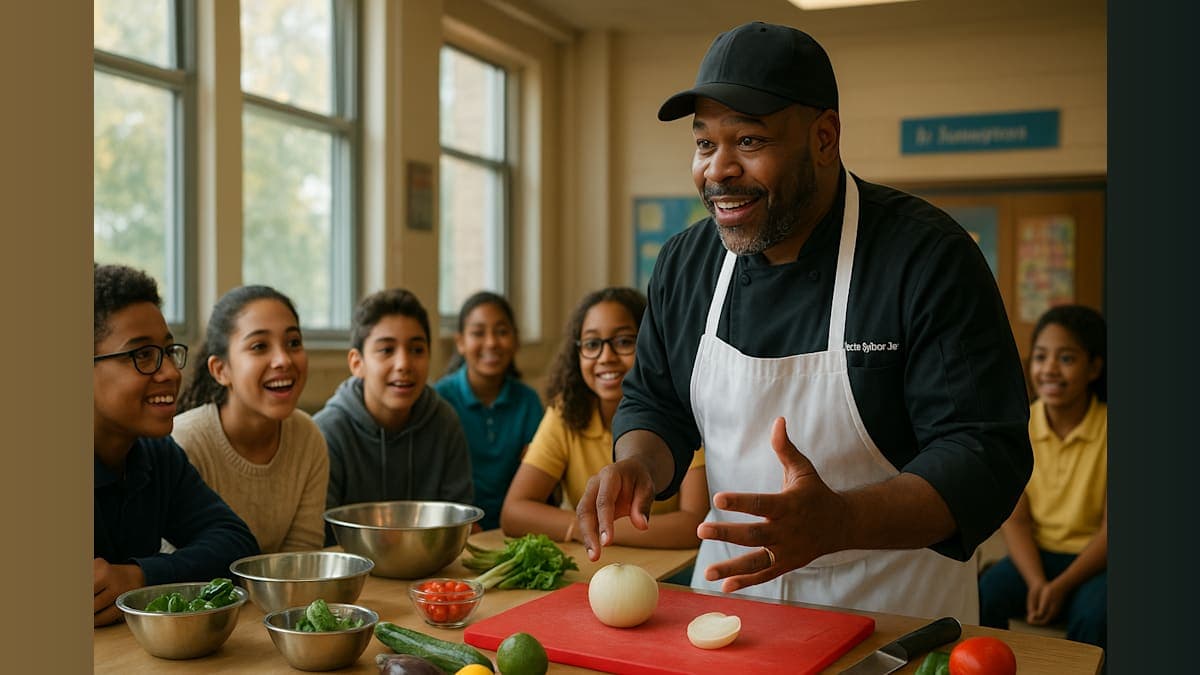 Cooking Up Dreams: How a Local Chef Inspired Students for Black History Month