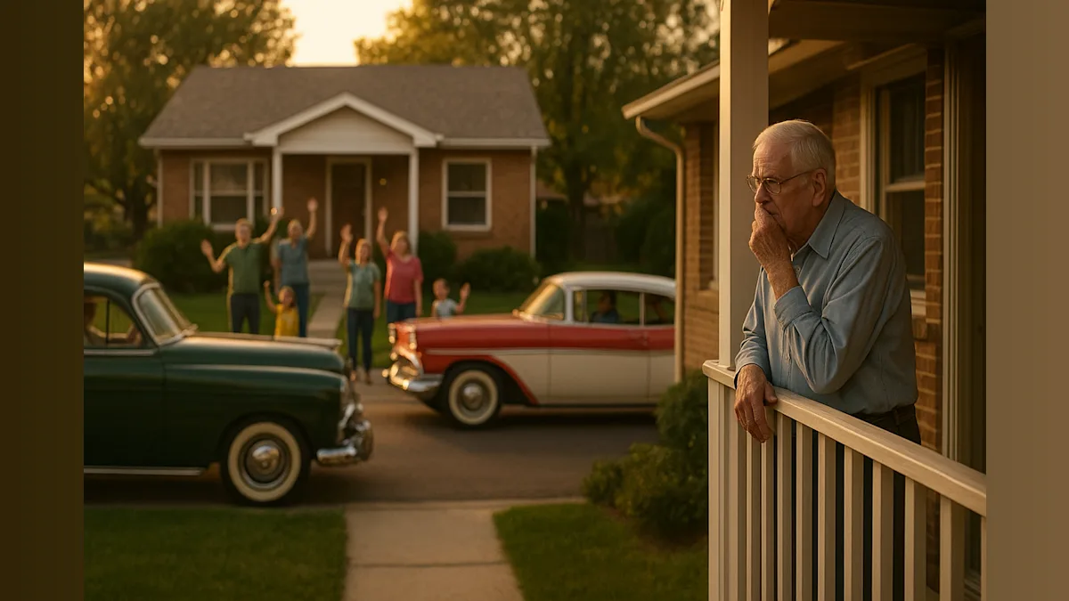 Revving Up Kindness: Community Surprises Man with Cancer in Heartwarming Classic Car Parade