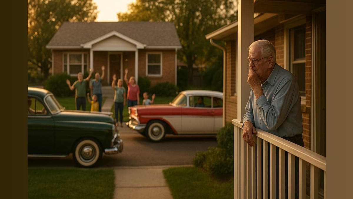 Revving Up Kindness: Community Surprises Man with Cancer in Heartwarming Classic Car Parade