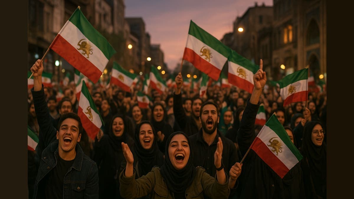 Iranians Take to the Streets: Celebrating the End of an Era!