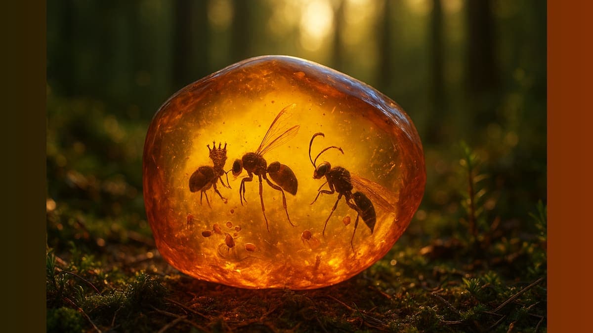 Frozen in Time: What Ancient Insects in Amber Reveal About Cretaceous Life!