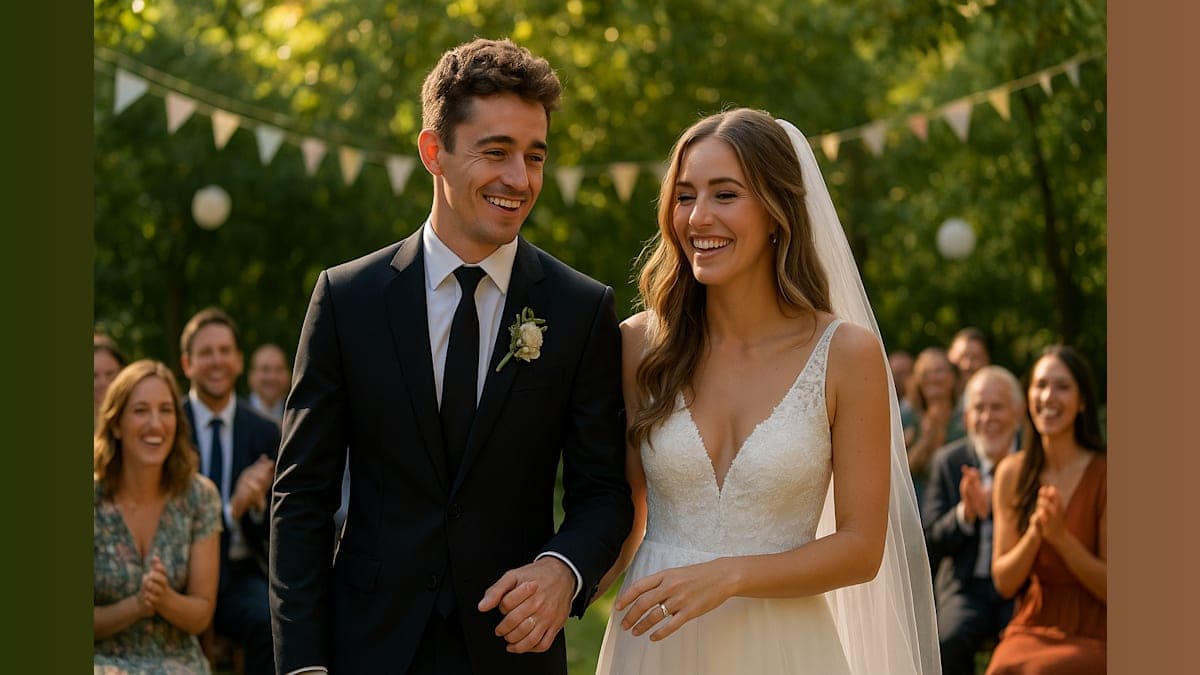 In the Fast Lane of Love: Charles Leclerc Ties the Knot with Alexandra Saint Mleux!