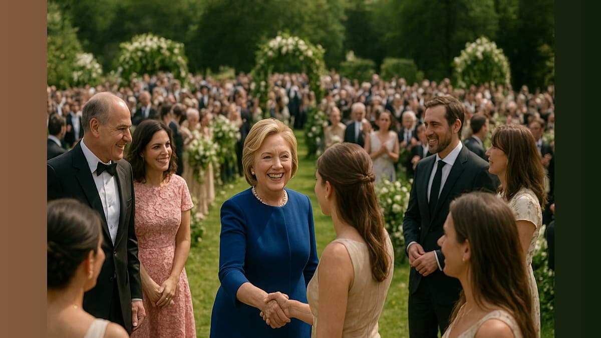 The Clinton Wedding Photo That Has Everyone Talking: Ghislaine Maxwell's Surprising Plus-One Role!