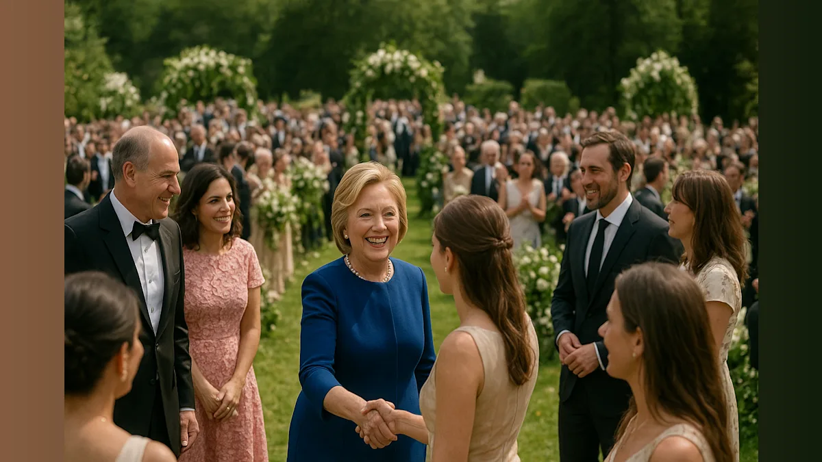 The Clinton Wedding Photo That Has Everyone Talking: Ghislaine Maxwell's Surprising Plus-One Role!