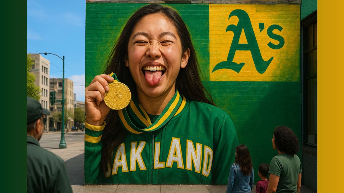 Alysa Liu's Golden Tribute: A Mural That Says Shout Out Oakland!