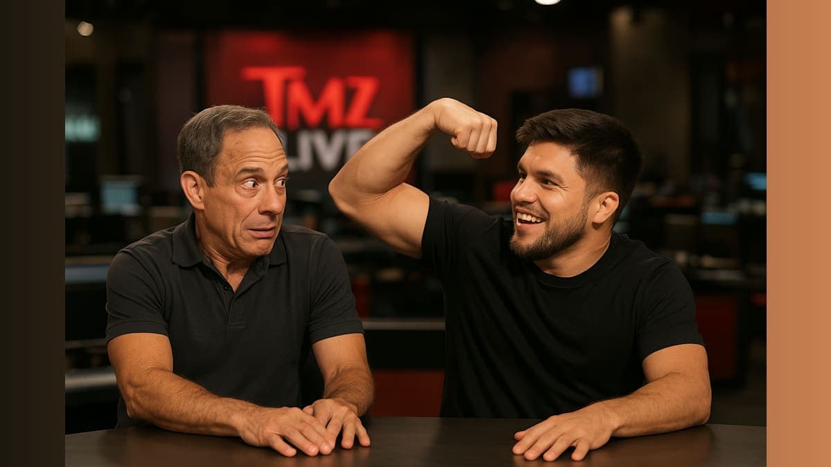 When UFC Meets TMZ: A Headlock Almost Escaped!
