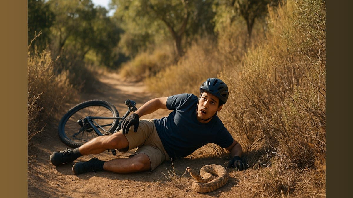 Mountain Biker's Tragic Encounter: A Rattlesnake Bite Turns Deadly