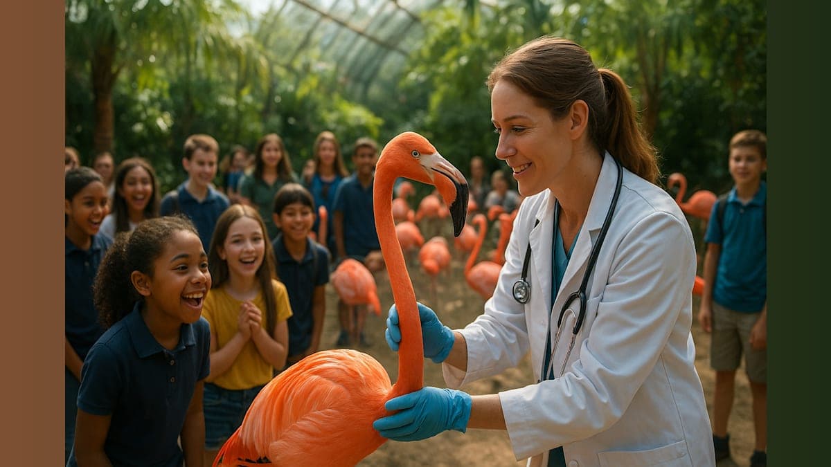 Flamingo Fever: Sacramento Zoo's Annual Health Check Struts Its Stuff!