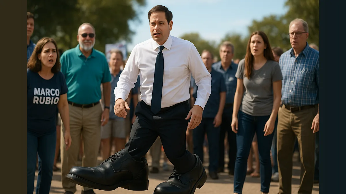 Marco Rubio's Comically Oversized Shoes: A Symbol of Loyalty or Humiliation?